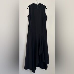 DKNY Avantgarde Wool Sleeveless Asymmetric Hem Dress Size 10